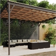 Afuera Living Contemporary 12 Piece Garden Lounge Set in Black/Cream