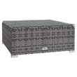 Afuera Living 10 Piece Poly Rattan Garden Lounge Set in Gray/Anthracite