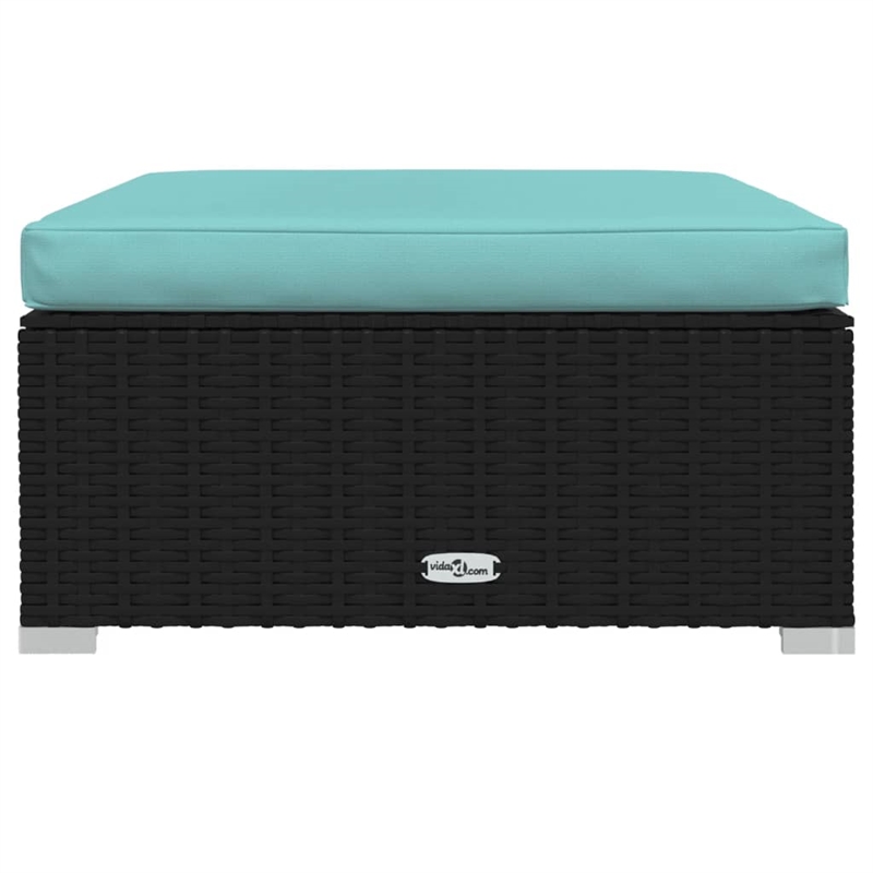 Afuera Living Contemporary 11 Piece Steel Garden Lounge Set in Black