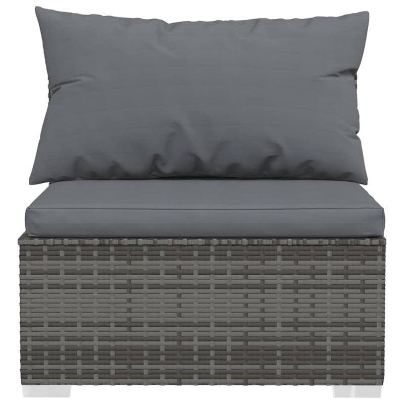 Afuera Living Steel Large Garden Lounge Set in Gray/Anthracite
