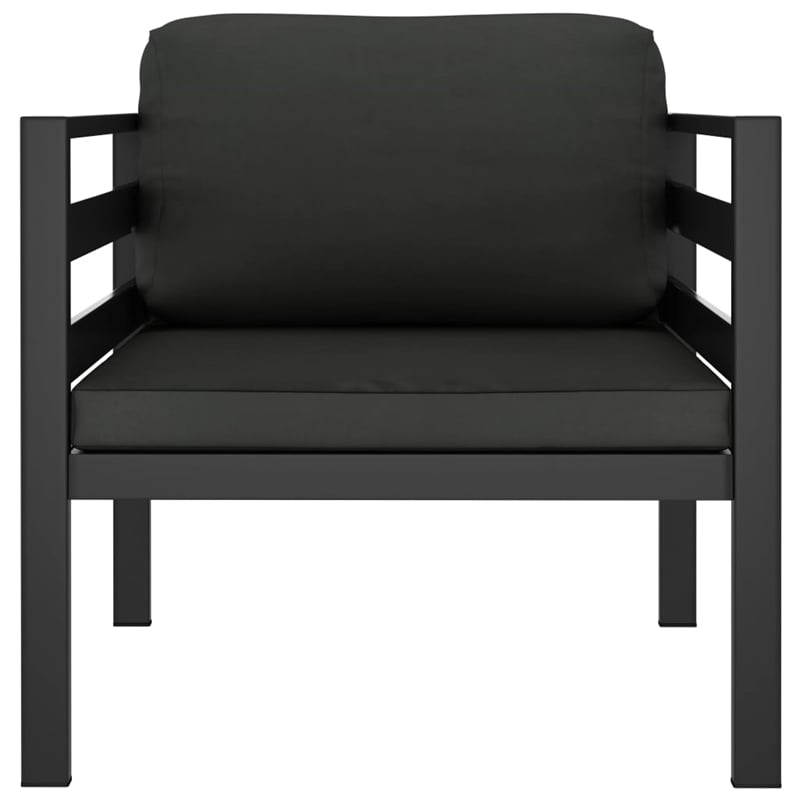 Afuera Living Contemporary 7 Piece Aluminum Garden Lounge Set