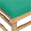 Afuera Living Contemporary Durable Bamboo Wood Sofa in Green