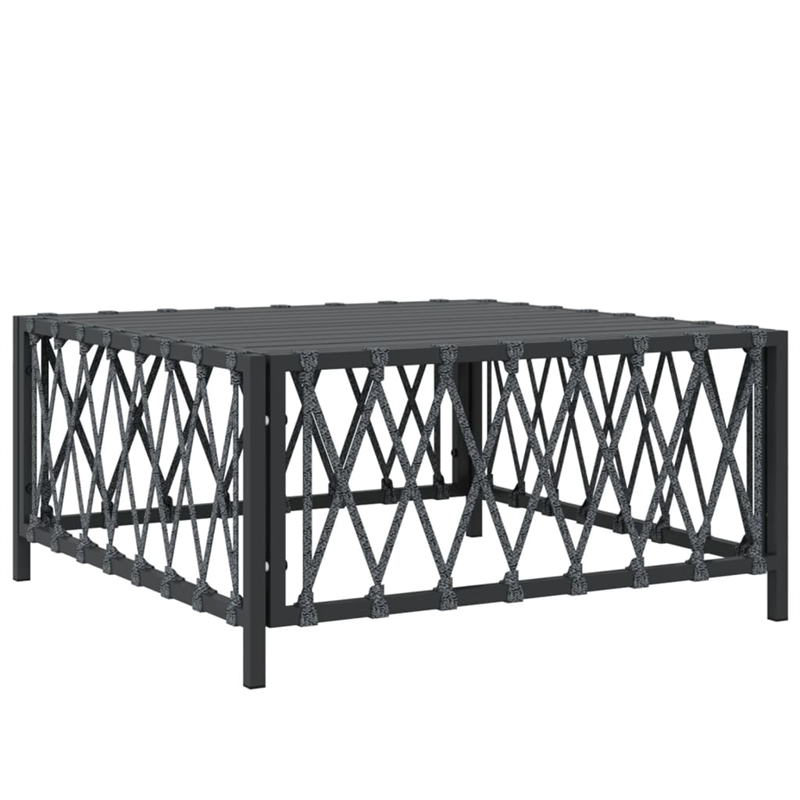 Afuera Living Contemporary 5 Piece Steel Garden Lounge Set in Anthracite