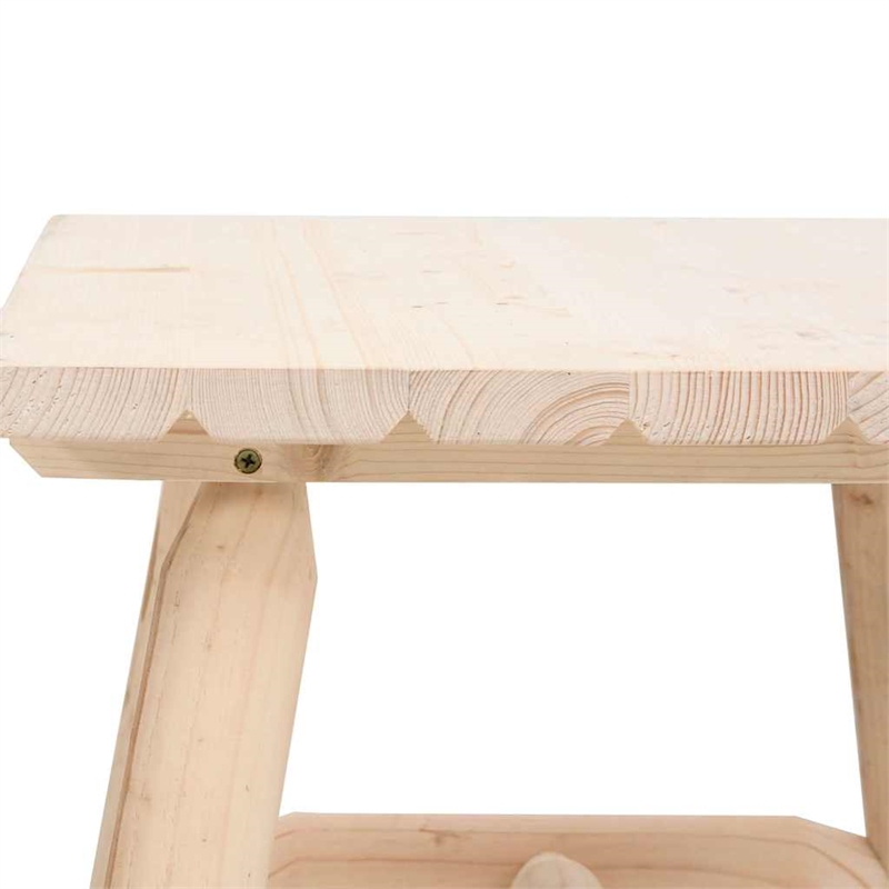 Afuera Living Contemporary Wood Garden Lounge Set in Natural