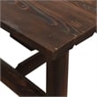 Afuera Living Contemporary 5 Piece Solid Spruce Wood Garden Lounge Set