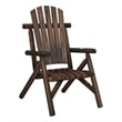 Afuera Living Contemporary 5 Piece Solid Spruce Wood Garden Lounge Set