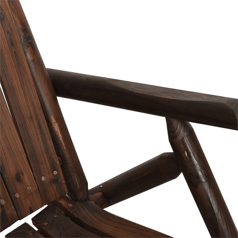Afuera Living Contemporary 3 Piece Solid Spruce Wood Garden Lounge Set