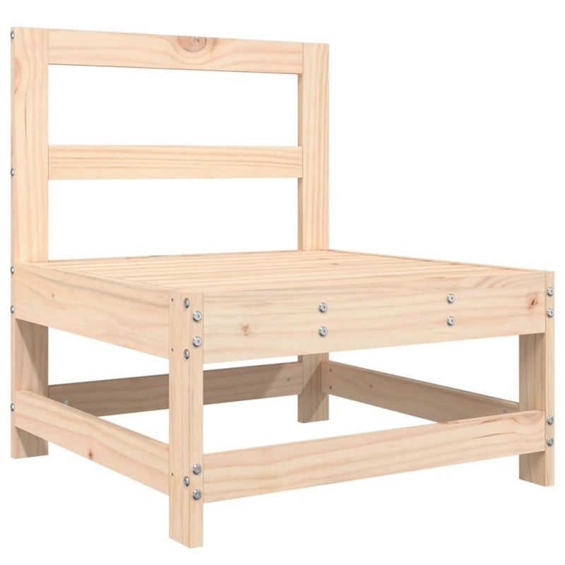 Afuera Living Contemporary 6 Piece Wood Garden Lounge Set in Natural