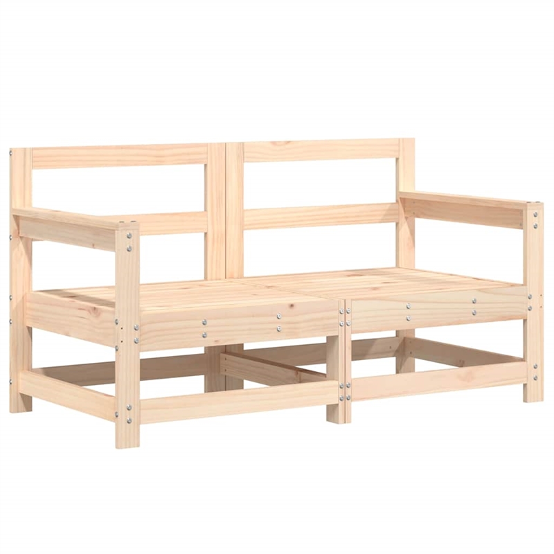 Afuera Living Contemporary 6 Piece Wood Garden Lounge Set in Natural