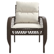 Afuera Living Contemporary 4 Piece Patio Sofa Set in Brown/Cream