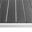 Afuera Living Contemporary Metal Patio Dining Set in Black/White