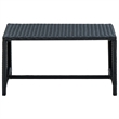 Afuera Living Contemporary 4 Piece Steel Lounge Set in Black