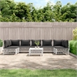 Afuera Living Contemporary Metal Powder-Coated Steel Garden Lounge Set in White