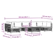 Afuera Living Contemporary Metal Powder-Coated Steel Garden Lounge Set in White