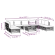 Afuera Living 10 Piece Steel Small Garden Lounge Set in White