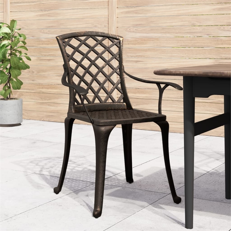 Afuera Living Contemporary Aluminum Medium Outdoor Chairs Set