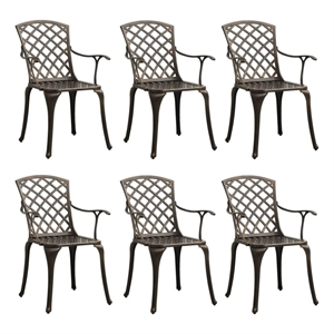 Afuera Living Contemporary Aluminum Medium Outdoor Chairs Set