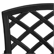 Afuera Living Contemporary Aluminum Small Furniture Set in Black