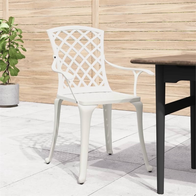 Afuera Living Contemporary Aluminum Medium Furniture Set in White