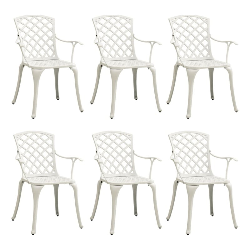 Afuera Living Contemporary Aluminum Medium Furniture Set in White
