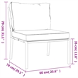 Afuera Living Contemporary Metal Powder-Coated Steel Large Lounge Set in Black