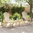 Afuera Living Wood Medium Garden Lounge Set in Brown/Natural
