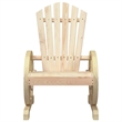 Afuera Living Wood Medium Garden Lounge Set in Brown/Natural