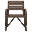 Afuera Living Contemporary 4 Piece Wood Standard Garden Lounge Set