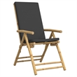 Afuera Living Contemporary 3 Piece Bamboo Small Bistro Set in Gray