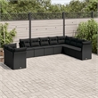Afuera Living Contemporary 10 Piece Steel Small Sofa Set in Black