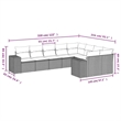Afuera Living Contemporary 9 Piece Steel Small Sofa Set in Gray