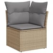 Afuera Living Contemporary 11 Piece Steel Small Sofa Set in Gray/Beige