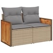 Afuera Living Contemporary 11 Piece Steel Small Sofa Set in Gray/Beige