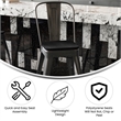 Afuera Living Counter Stool with Removable Back/Poly Seat-Black/Black