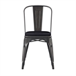 Afuera Living All-Weather Stack Chair & Poly Resin Seat in Antique Gold/Black