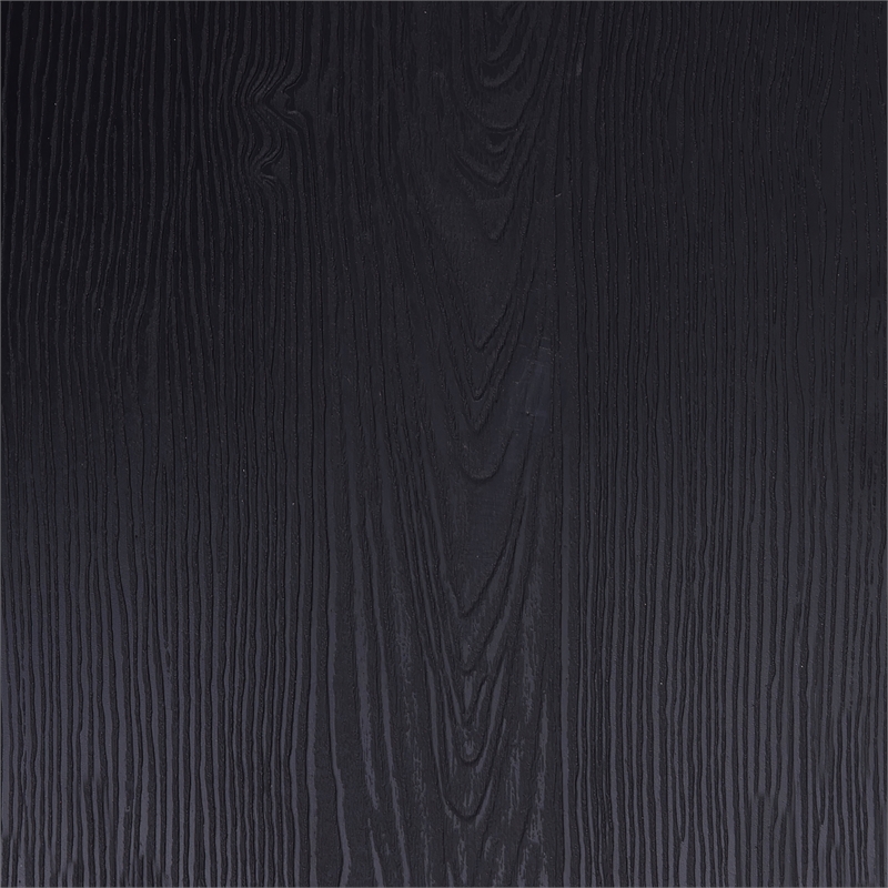 Afuera Living Metal Stack Chair with Arms & Poly Resin Seat in Black/Black