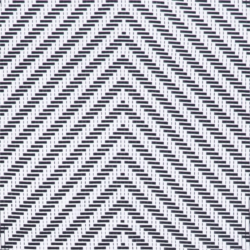 Afuera Living 2 Paris Chairs with LT Natural Metal Frame in Black/White