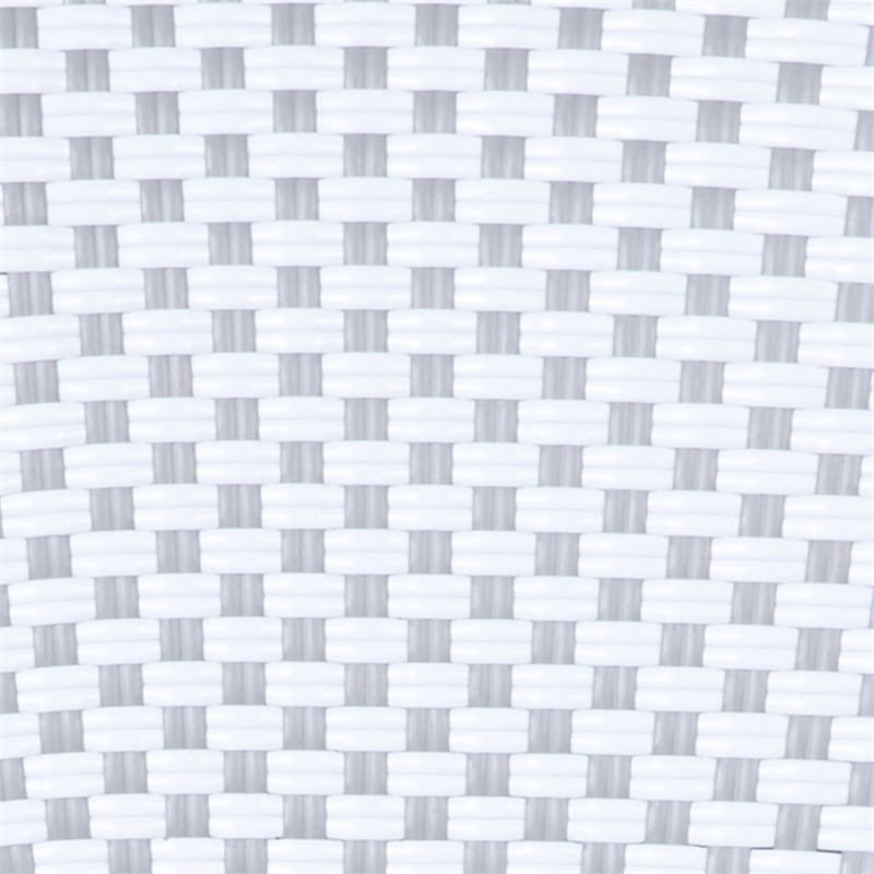 Afuera Living 2 Pack Paris Chairs with Bamboo Print Metal Frame in White/Gray