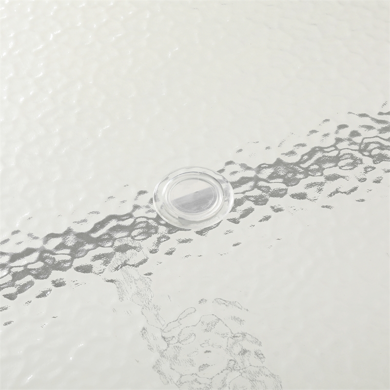 Afuera Living 35x59 Glass & Steel Patio Table with Umbrella Hole in Silver