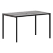 Afuera Living Patio Dining Table with Gray Wash Faux Teak Slat Top - Seats 4