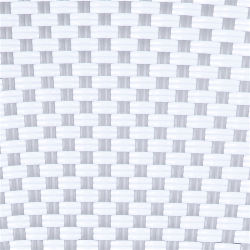 Afuera Living Paris Chair with Bamboo Print Metal Frame in White/Gray