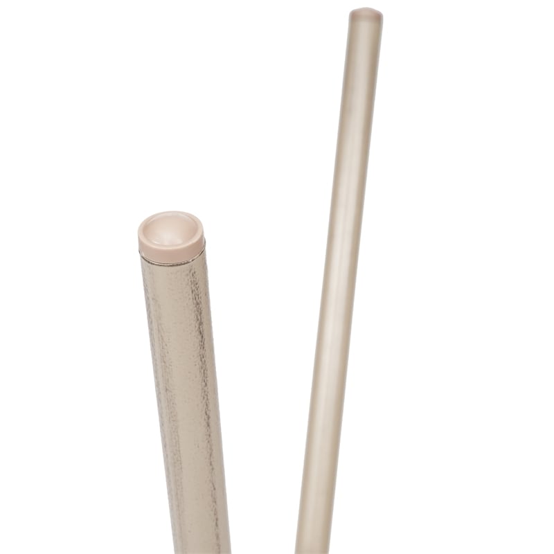 Afuera Living Indoor/Outdoor Commercial Glass Top Bistro Table in Black/White