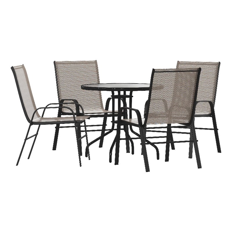 Afuera Living 5 Pc Patio Dining Set in 31.5