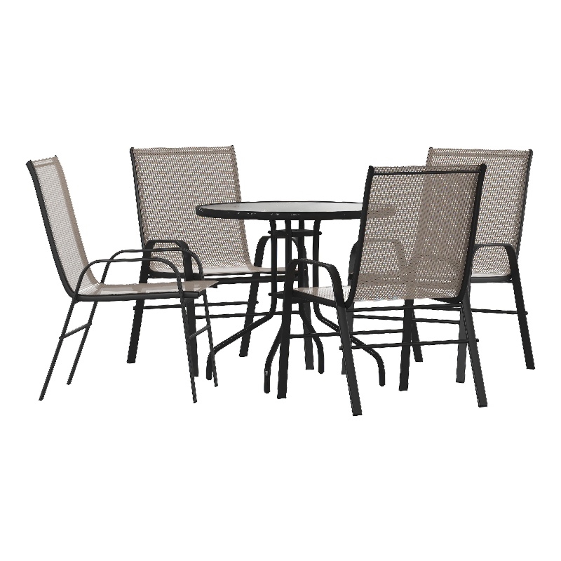 Afuera Living 5 Pc Patio Dining Set in 31.5