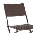 Afuera Living 3PC Brown and Black Indoor/Outdoor PE Rattan Folding Bistro Set