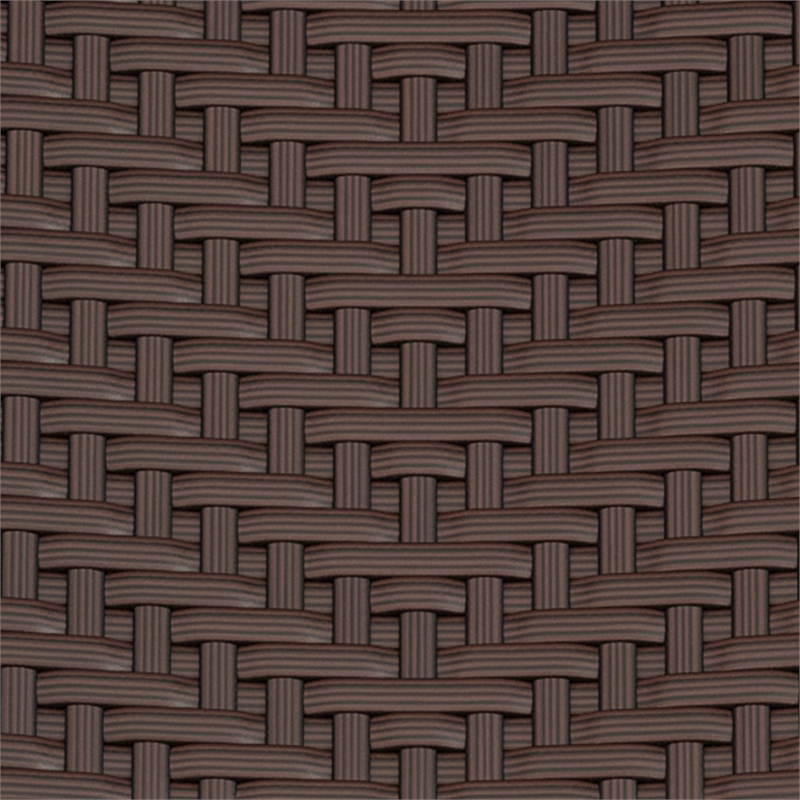 Afuera Living 3PC Brown and Black Indoor/Outdoor PE Rattan Folding Bistro Set