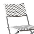 Afuera Living 3PC Gray/White & Charcoal Indoor/Outdoor Rattan Folding Bistro Set