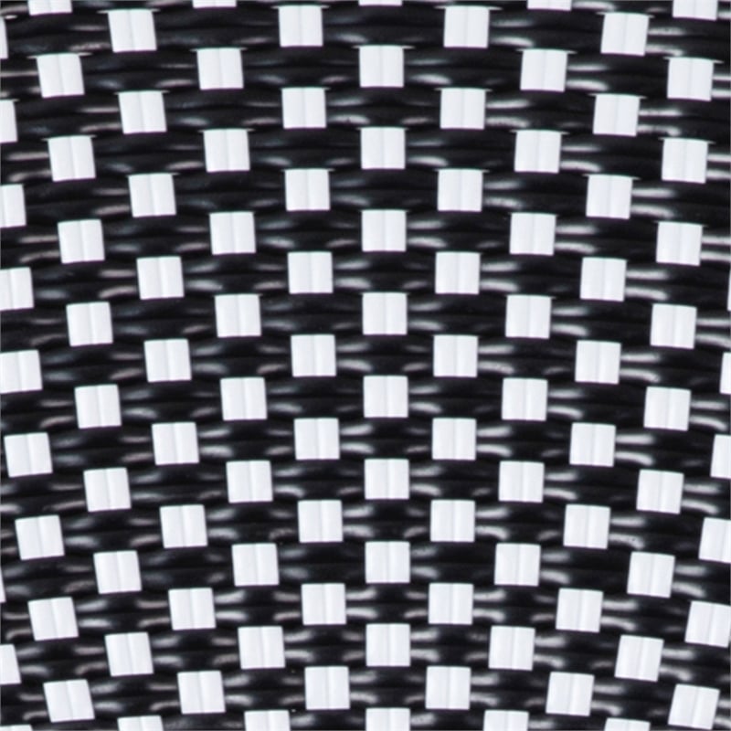 Afuera Living Indoor/Outdoor Bistro Set with Table & 2 Chairs in Black/White