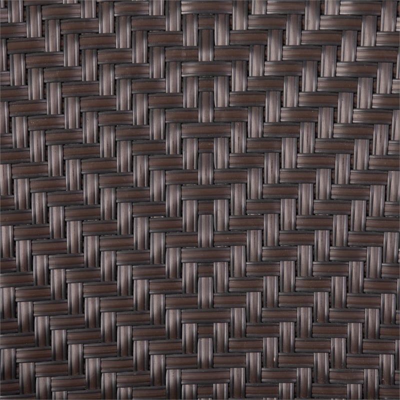 Afuera Living All Weather PE Rattan Stacking Patio Chairs in Espresso