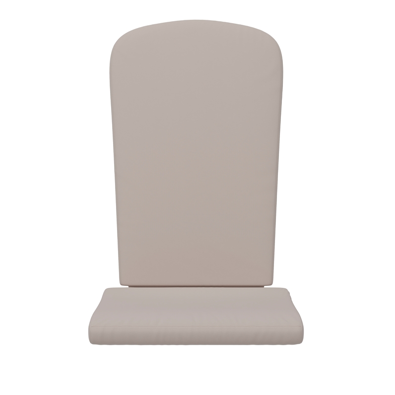 Afuera Living Set of 2 All-Weather High Back Adirondack Chair Cushions in Cream